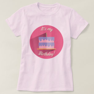 It's My Birthday Shirt Pink & Purple Custom