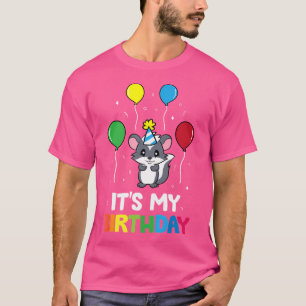 It'S My Birthday Skunk Birthday Party T-Shirt