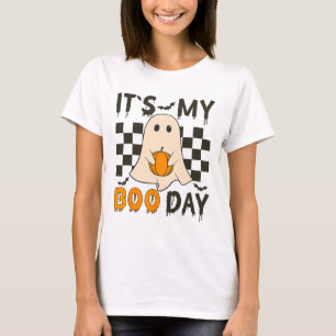 Its My Boo Day Cute Halloween Birthday Funny Ghost T-Shirt