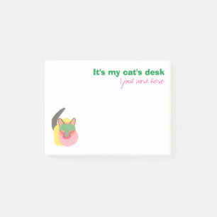 It's My Cat's Desk - I Just Work Here Post-it Notes