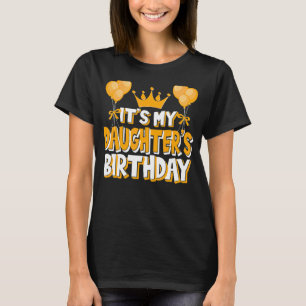 It's My Daughter's Birthday Celebration Family Mat T-Shirt