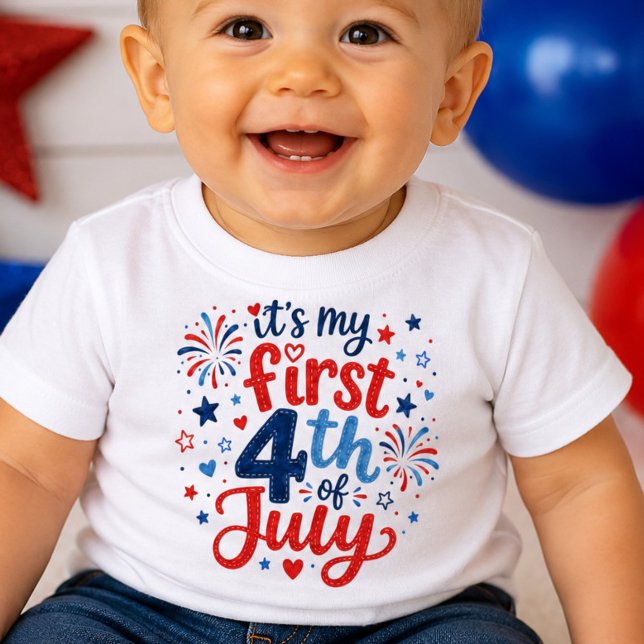 It's My First 4th of July Baby Shirt (Creator Uploaded)