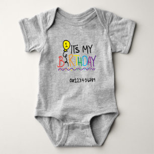 Its My First Birthday Baby Bodysuit