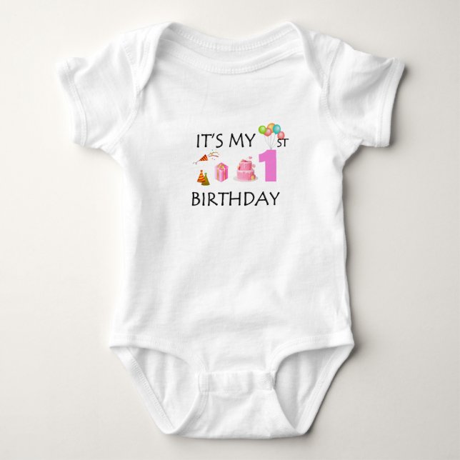 It's my first birthday baby bodysuit (Front)