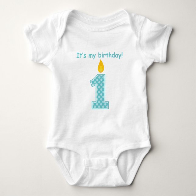 It's My First Birthday Baby Bodysuit (Front)