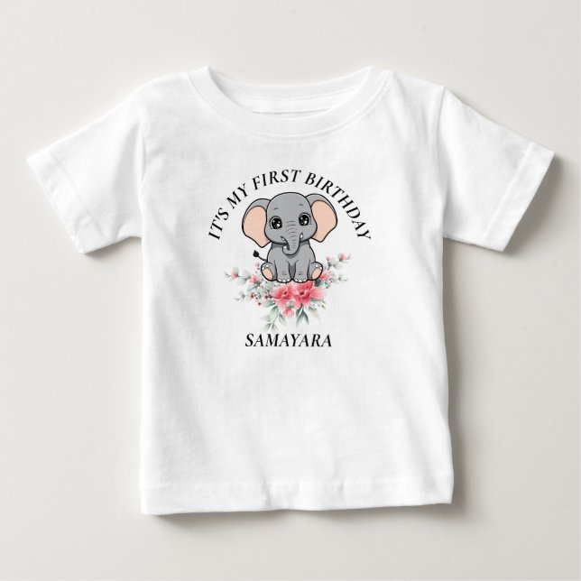 Its my first birthday personalised shirt (Front)