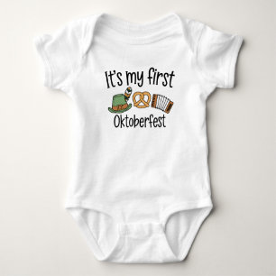  It's My First Oktoberfest  Baby Bodysuit