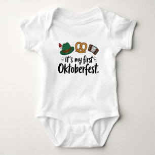  It's My First Oktoberfest  Baby Bodysuit