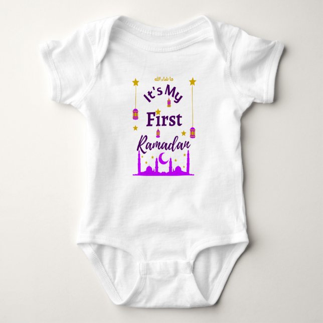 It's My First Ramadan Baby Bodysuit (Front)