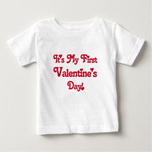 It's My First Valentine's Day Baby T-Shirt