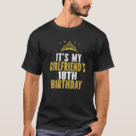 It's My Girlfriend's 18Th Birthday 18 Years Old Gi T-Shirt<br><div class="desc">Best Birthday Ideas For Couples. It's My Girlfriend's 18th Birthday 18 Years Old Girl. I CAN'T KEEP CALM it's my girl's 18th birthday celebration! birthday party theme clothing idea for girlfriends from boyfriends. couple clothes design to wear. Wish your soulmate a happy eighteenth birthday with this outfit. Cute saying couple...</div>