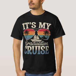 It's My Graduation Cruise Graduate Trip Ship Retro T-Shirt