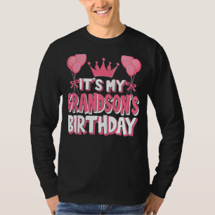 It's My Grandson's Birthday Celebration T-Shirt