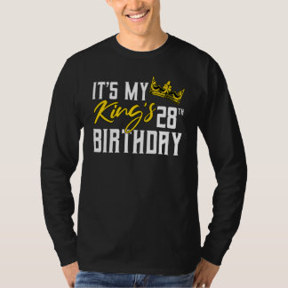 It's My King's 28th Birthday Party Bday Celebratio T-Shirt