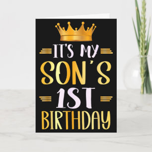 It's my son's 1st birthday happy 1 years old It's Card