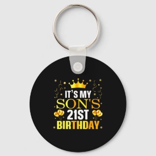 It's My Son's 21st Birthday Happy Birthday 21 Year Key Ring