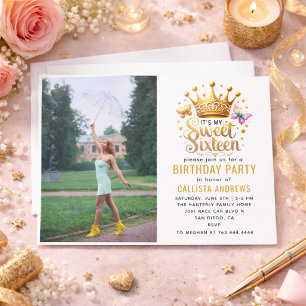 its my sweet sixteen 16 th birthday invitation