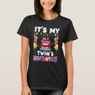 It's My twin's Birthday Family Matching men women T-Shirt