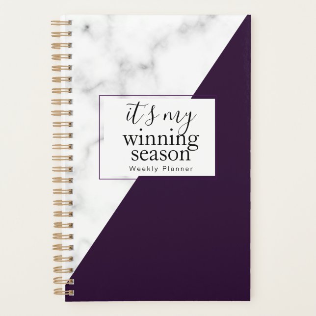 It's my winning season planner. planner (Front)