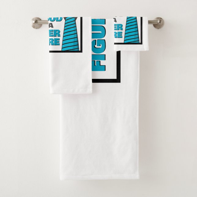 It's Not A Dad Bod It's A Father Figure Bath Towel Set (Insitu)