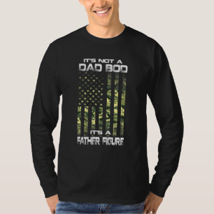 Its Not A Dad Bod Its A Fathers Figure Us Flag T-Shirt