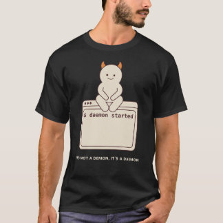 It's Not a Demon, It's a Daemon Funny Unix Linux T-Shirt