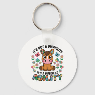 It's Not A Disability Autism Awareness Horses Auti Key Ring
