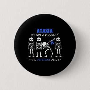 It's Not A Disability Dabbing Skeleton 6 Cm Round Badge