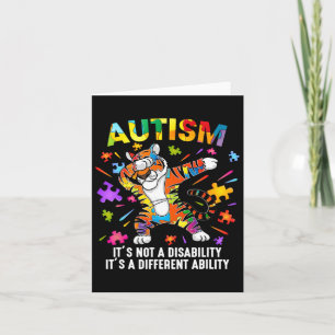 It's Not A Disability Tiger Autism Awareness Card