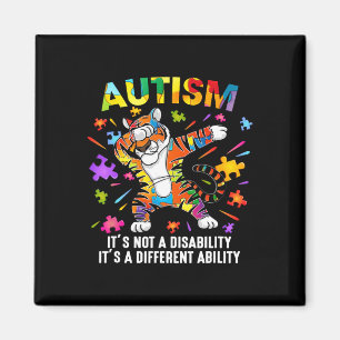 It's Not A Disability Tiger Autism Awareness Magnet