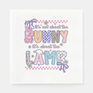 It's Not About The Bunny Christian Jesus Lamb Bibl Napkin