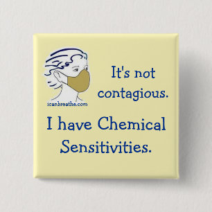 It's not contagious. 15 cm square badge