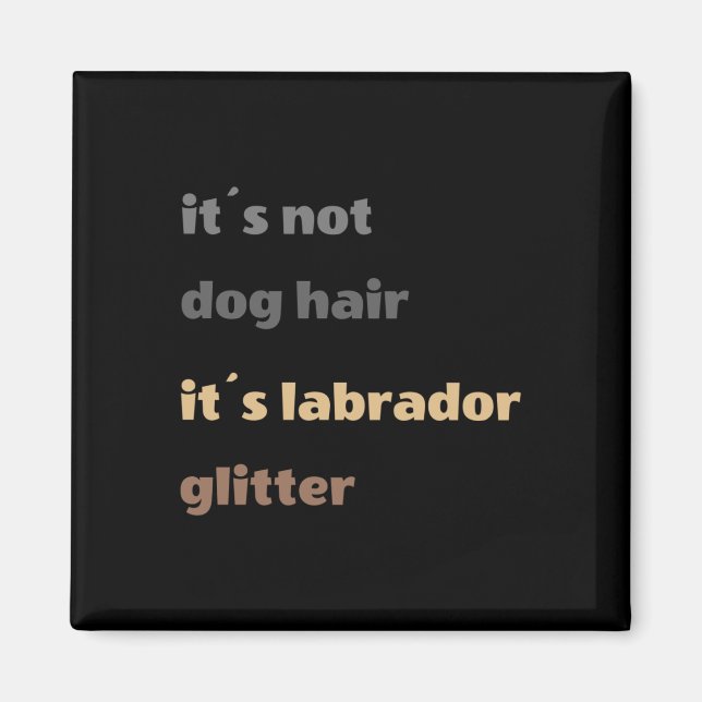 Its Not Dog Hair  Magnet (Front)