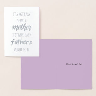 It's not easy being a mother foil card