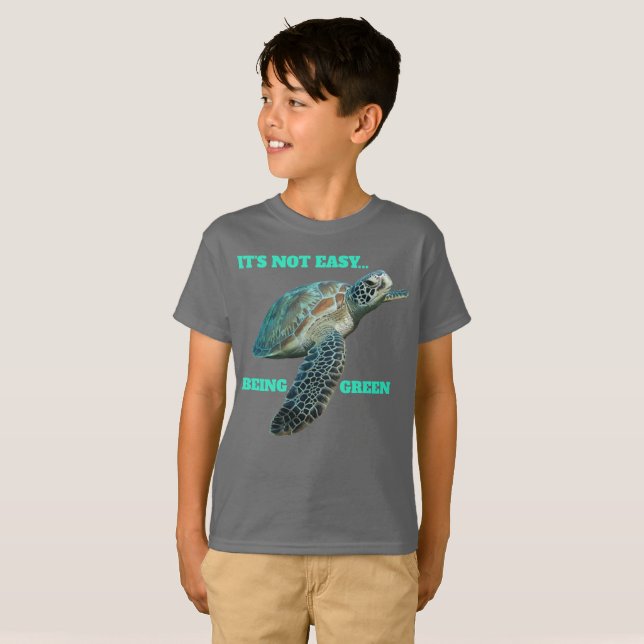 ITS NOT EASY BEING GREEN T-Shirt (Front Full)