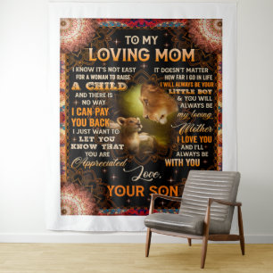 It's Not Easy For A Woman Raise A Child Son To Mum Tapestry