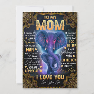 It's Not Easy For A Woman To Raise A Man - To Mum Invitation