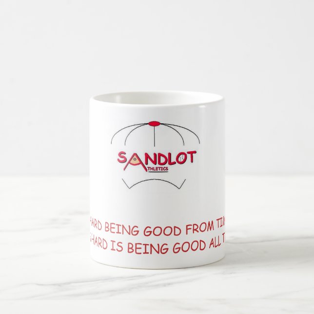 IT'S NOT HARD BEING GOOD FROM TIME TO TIME COFFEE MUG (Center)