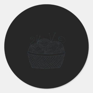 Its Not Hoarding If Its Yarn Crochet Knitting Classic Round Sticker