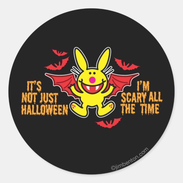 It's Not Just Halloween Classic Round Sticker (Front)