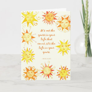 It's not the years... card