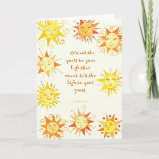 It's not the years... card