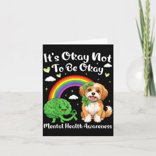 Its not to be mental health awareness havanese dog card