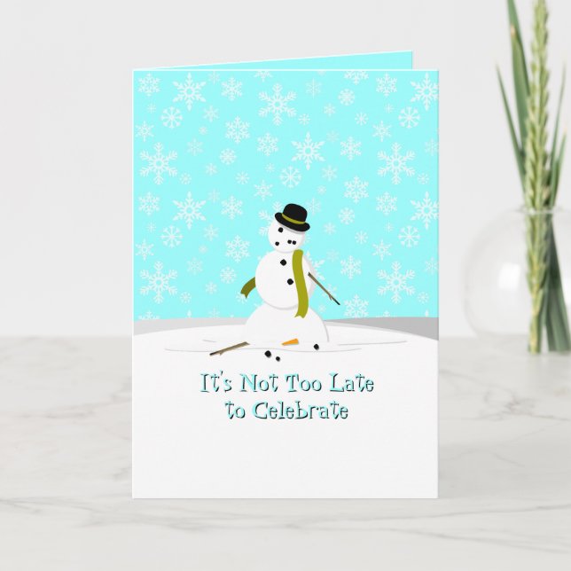 It's Not Too Late Thank You Card (Front)