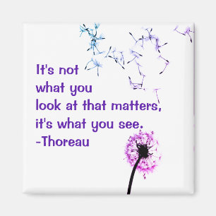 It's not what you look at Thoreau Magnet
