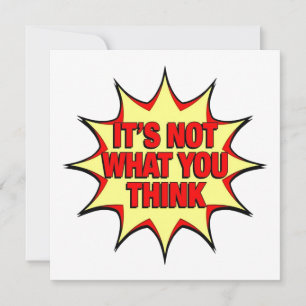 It's Not What You Think Save The Date