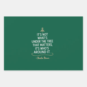 Its Not What's Under The Tree Quote Christmas Wrapping Paper Sheet