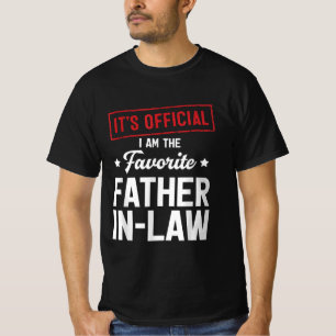 It's Official I'm The Favourite Father-In-Law Gift T-Shirt