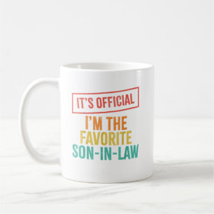 It's Official I'm The Favourite Son-In-Law Coffee Mug