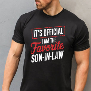 It's Official I'm The Favourite Son-In-Law T-Shirt